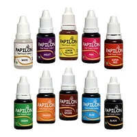 Papilon Concentrated Gel Food Colour Pack of 20gm x 10 Bottles