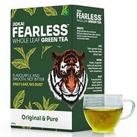 Fearless Green Tea Original & Pure | 200g | Natural Loose Leaves | Non Bitter Assam Tea | Silver Tips For Faster Weight Loss | Exported Worldwide, Now In India | Single Estate Jokai | Makes 120+ cups