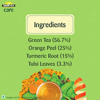 Tata Tea Care Cleanse| Goodness of Tulsi, Turmeric & Orange Peel | Herbal Infusion Green Tea | 25 Tea Bags