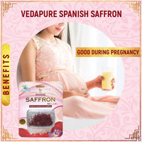Vedapure Premium A++ Grade Kashmiri Saffron/Kesar Threads, 1gram (Kashmiri & Spanish Combo)