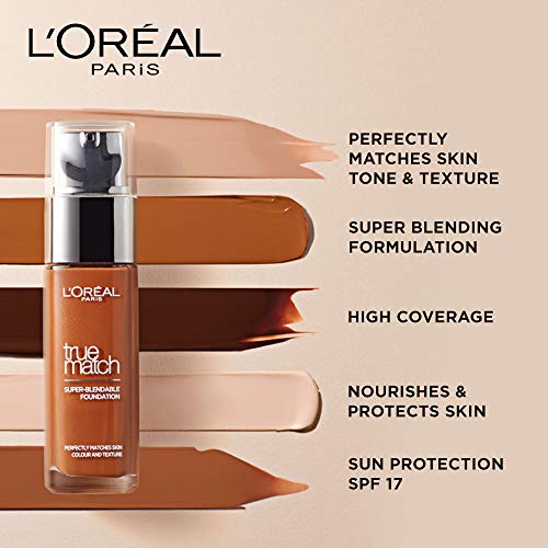 L'Oreal Paris True Match Super Blendable Liquid Foundation Honey 6N, 30ml