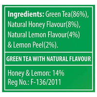 TE-A-ME Renew Honey Lemon Natural Green Tea, 25 Tea Bags - Improves Metabolism & Reduces Waist