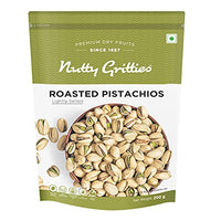 Nutty Gritties California Roasted Pistachios|Pista Lightly Salted, Dry Roasted, Non Fried, Zero Oil, Crunchy Healthy Snack -200g