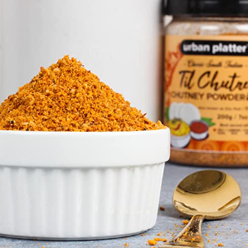Urban Platter South Indian Style Instant Til Chutney Powder, 200g / 7oz [Ellu Podi, Sesame Chutney, Just Add Water]