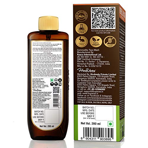 WOW Skin Science Apple Cider Vinegar Foaming Face Wash Refill Pack - with Organic Certified Himalayan Apple Cider Vinegar - For Extended Use - No Parabens, Sulphate, Silicones & Color - 200 ml