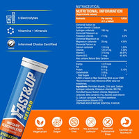 FAST&UP Reload electrolyte energy and hydration - sports drink - 20 effervescent tablets - Mango flavour,Blue