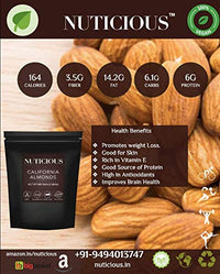 NUTICIOUS California Almonds Badam -200 G