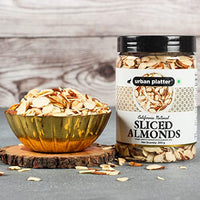 Urban Platter Sliced California Almonds, 200g (Badam Flakes, Perfect for Garnish, Baking and Salads)