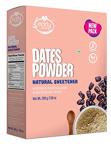 Early Foods Dry Dates Powder - Natural Sweetener, 200 g