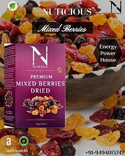 NUTICIOUS Mixed Berries -250GM gm