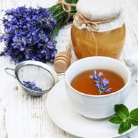 BLUE TEA- Lavender Flowers from Kashmir (30 Cups - 30 Pyramid Tea Bags | For Tea, Baking, Crafts, Sachets, Baths, Aromatherapy, Oil Infusions, Tinctures