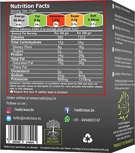 NUTICIOUS Brazil Nut 125 G X 3 Pack of 3)…Dryfruits & Berries,Diwali Gifts ,Diwali Offer ,Nuts