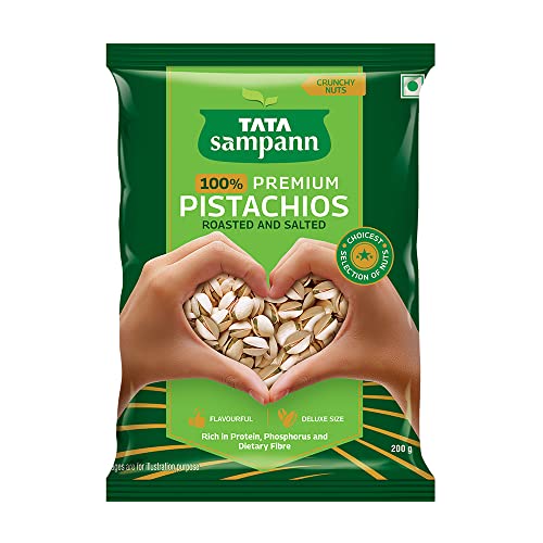 Tata Sampann 100% Iranian Pistachios Roasted & Salted, 200g