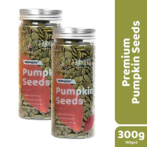 Flyberry Gourmet Premium Pumpkin Seeds, 300g (Pack of 2, 150g Each)