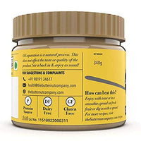 The Butternut Co. Peanut Butter Unsweetened, Creamy 340 gm (No Added Sugar, Vegan, High Protein, Keto)