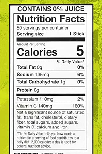 Sqwincher Zero Qwik Stik Sugar Free, Lemon Lime, .11 0z (Pack of 50)