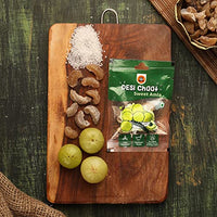 Go Desi Dried Sweet Amla Bites & Lemon Chaat (Pack of 10), 240gm