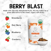 Tea Treasure Berry Blast Tea, Blend of Strawberry, Gojiberry, Blueberry, Cranberry & Other Natural Herbs and Flowers, 100 g