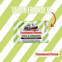 Fisherman's  Friend Sugar Free Mouth Freshener - Apple & Cinnamon - Fresh and Fruity Lozenges 25g