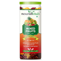 NourishVitals Mixed Dried Fruits (Dehydrated Fruit), 200 g, (Model: NUVITAL25)