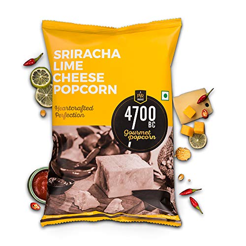 4700BC Gourmet Popcorn, Sriracha Lime Cheese, Pouch, 150g (Pack of 2)
