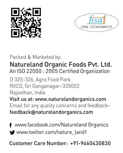 Natureland Organics Premium Cow Ghee 400 Ml - 100% Organic Indian Desi Cow Ghee