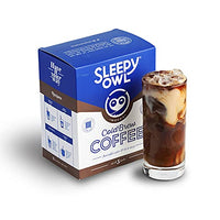 Sleepy Owl Coffee Mocha Cold Brew | 5 Brew Packs - Makes 15 Cups | 3 Step Brew - No Equipment Required | 100% Arabica Beans - Sourced Directly from Farms