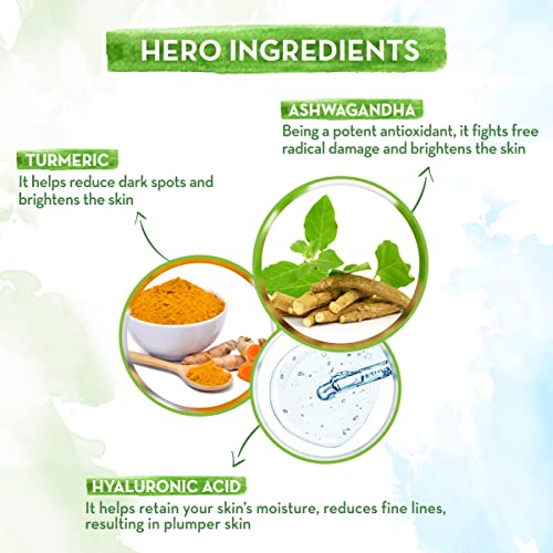 Mamaearth Roots of Radiance Essence Face Serum, For Brighting Skin, with Ashwagandha & Turmeric for Radiant Skin – 30 ml