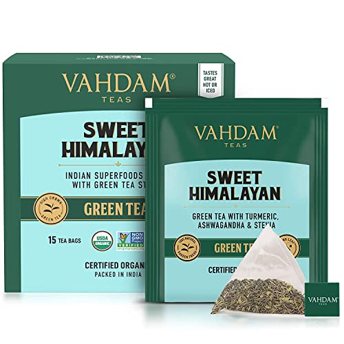 VAHDAM, Sweet Himalayan Detox Tea (15 Tea Bags) | SUPERFOODS Blend - Detox Tea | 100% Natural Detox Tea | Easy Brewing and Tastes Delicious