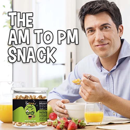 GetKrrackin! Lemon Pepper Roasted Cashews - 200g PET Jar | Zero Oil, Not Fried | Healthy Nuts | Anytime munching| Rich in fibre & protein |Perfect for gifting