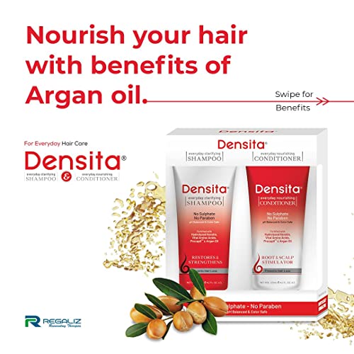 Regaliz Densita Shampoo and Conditioner, Combo Pack, 125ml Each