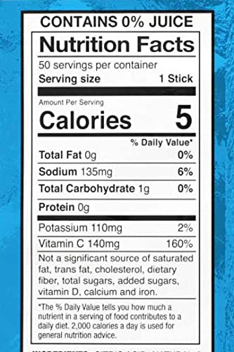 Sqwincher Zero Qwik Stik Sugar Free, Mixed Berry, .11 0z (Pack of 50)