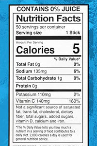 Sqwincher Zero Qwik Stik Sugar Free, Mixed Berry, .11 0z (Pack of 50)