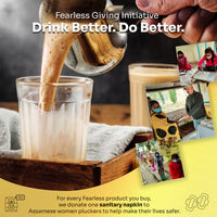 Fearless Tea Gold Blend 1872 CTC Chai, 250g | Kadak Assam Chai Patti | Premium Black Tea Powder, Darjeeling Long Leaves | Organic Taste, Strong Aroma & Natural Colour | Fresh Loose Leaf