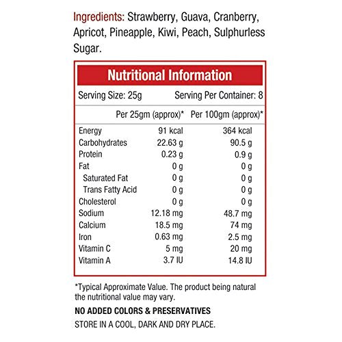 NourishVitals Mixed Dried Fruits (Dehydrated Fruit), 200 g, (Model: NUVITAL25)