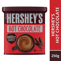 HERSHEY's Hot Chocolate Drink Powder Mix, Brown, Large, 250 g