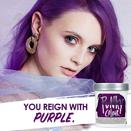 Jerome Russell Punky Semi Permanent Hair Color Conditioning, 100ml - Purple (Pack of 1)