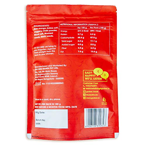 GO DESi - DESi Chaat Spicy Mango | Pack of 10 x 18g | Chatpata Mango | Mango Chaat | Sundried Mango | Mango Chips | Fruit Snacks