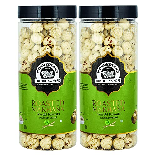WONDERLAND FOODS (DEVICE) Roasted Makhana Foxnuts 200 g (Pack of 2) (100 g Each)