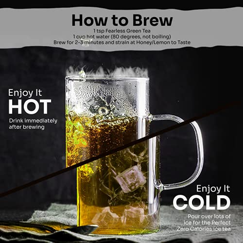 Fearless Green Tea Original & Pure | 200g | Natural Loose Leaves | Non Bitter Assam Tea | Silver Tips For Faster Weight Loss | Exported Worldwide, Now In India | Single Estate Jokai | Makes 120+ cups