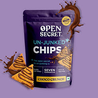 Open Secret Unjunked Chocolate Crunch Supergrain Chips - No Added Maida | Baked | Healthy & Tasty Snacks Food for Kids, Adults & Family | Rich in Protein | Diet Snack Pack