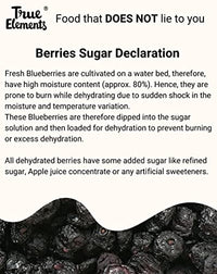 True Elements Blueberry 125g - Vitamin Rich Blue berries | Healthy Snack | Blueberry Dry Fruit