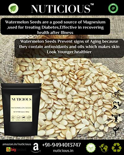 NUTICIOUS Watermelon Seeds-250 G