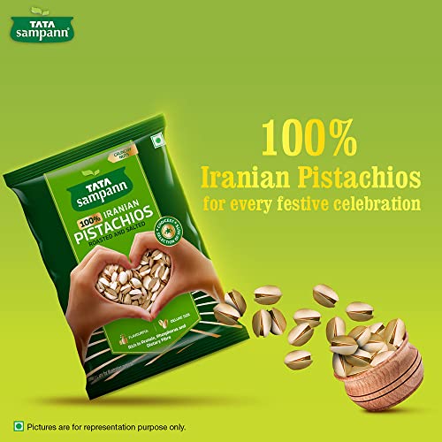Tata Sampann 100% Iranian Pistachios Roasted & Salted, 200g