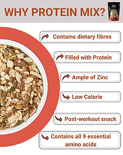 True Elements Protein Mix Seeds 250g - Mix of Nuts and Seeds | Trail Mix | Protein Snacks | Seeds for Eating