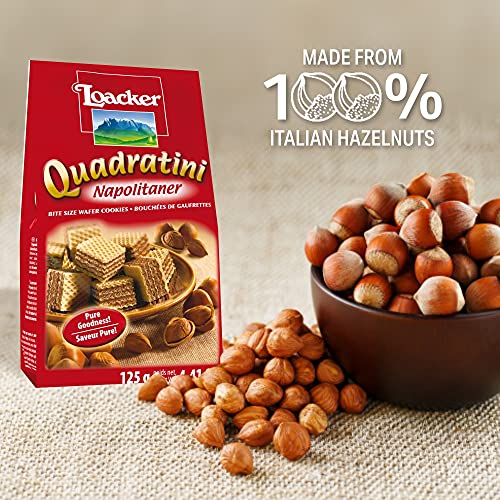 Loacker Quadratini Napolitaner(Hazelnut) 125g - Italy