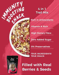 True Elements Seeds Combo for Eating 250g (5 in 1 Mix Seeds 125g + 4 in 1 Trail Mix 125g) - Roasted Seeds | Diet Snacks