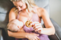 MilkBliss Peanut Butter Chip Soft Baked Lactation Cookies for Breastfeeding, All Natural and GMO Free Lactation Boosting Ingredients! Oats, Flaxseed, Brewers Yeast. 12 Count.