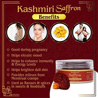 Vedapure A+ Grade Original Kashmiri Saffron/Kesar with Yellow Threads For Pregnant Women, Skin 5 Grams Bunch (Pack of 1)