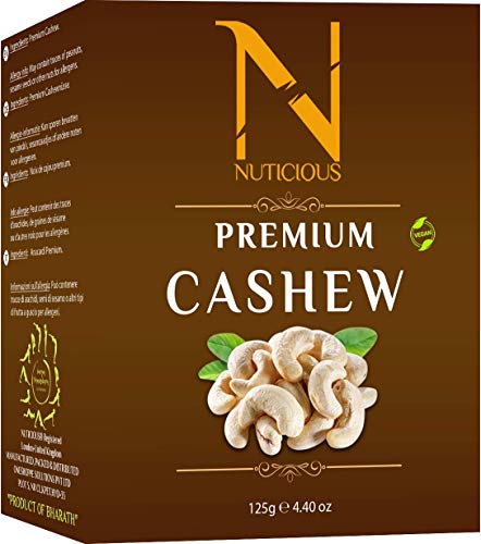 Nuticious - Premium Cashew 125 G Dryfruits & Berries,Diwali Gifts ,Diwali Offer ,Nuts